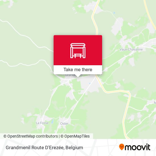 Grandmenil Route D'Erezée plan