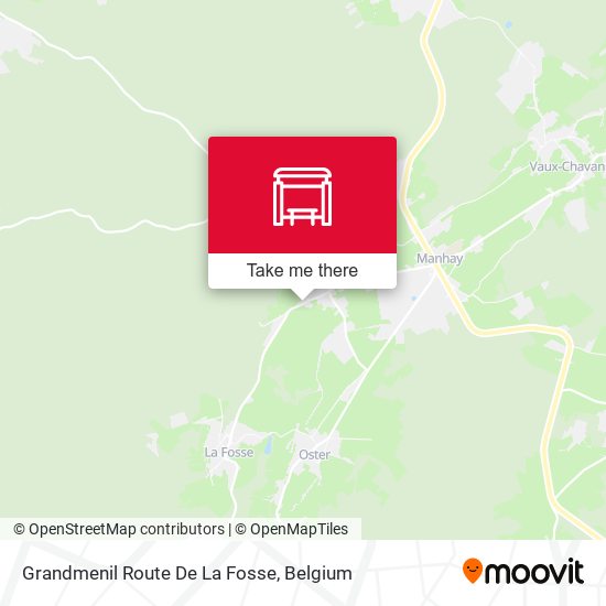 Grandmenil Route De La Fosse map