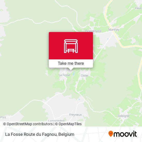 La Fosse Route du Fagnou plan