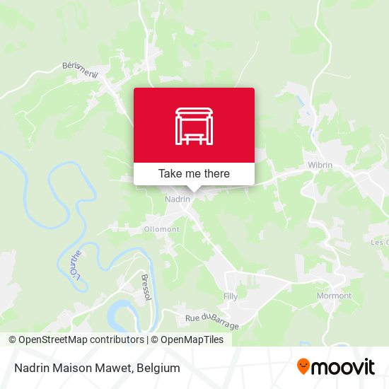 Nadrin Maison Mawet map
