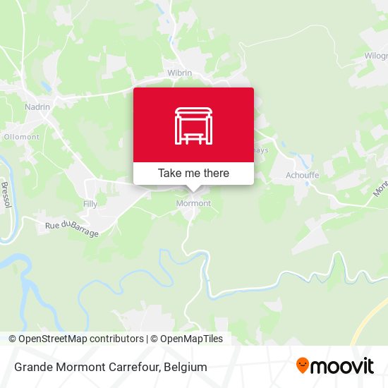 Grande Mormont Carrefour map