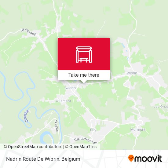 Nadrin Route De Wibrin map