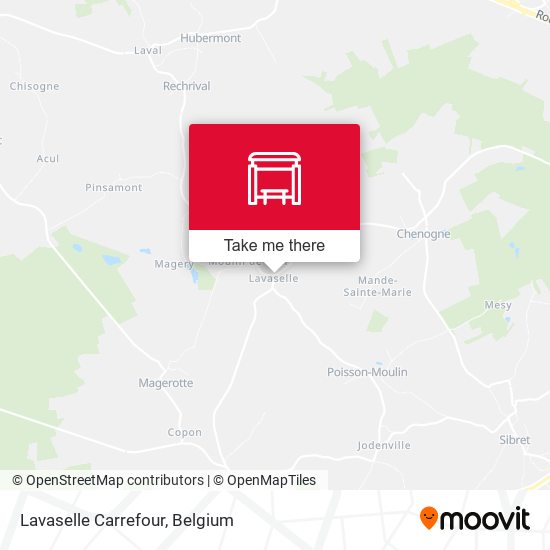 Lavaselle Carrefour map