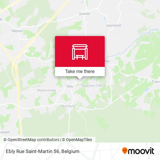 Ebly Rue Saint-Martin 56 map