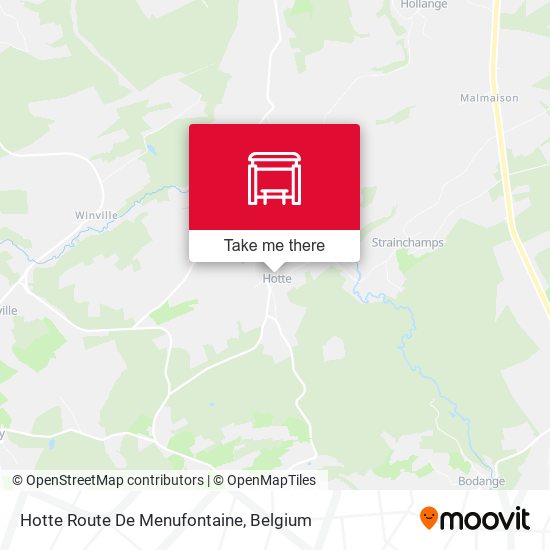Hotte Route De Menufontaine map