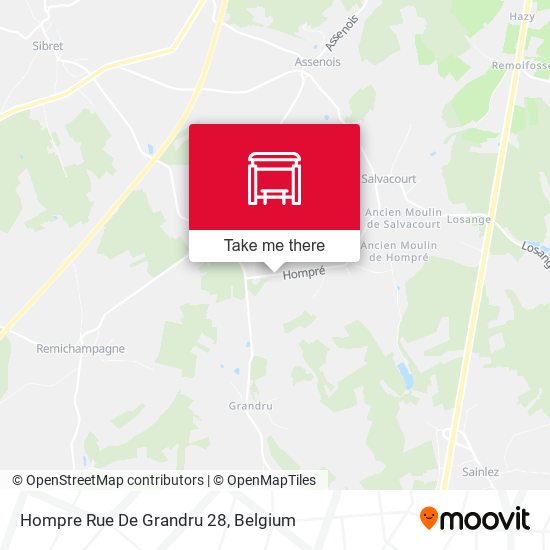 Hompre Rue De Grandru 28 map