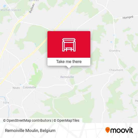 Remoiville Moulin map