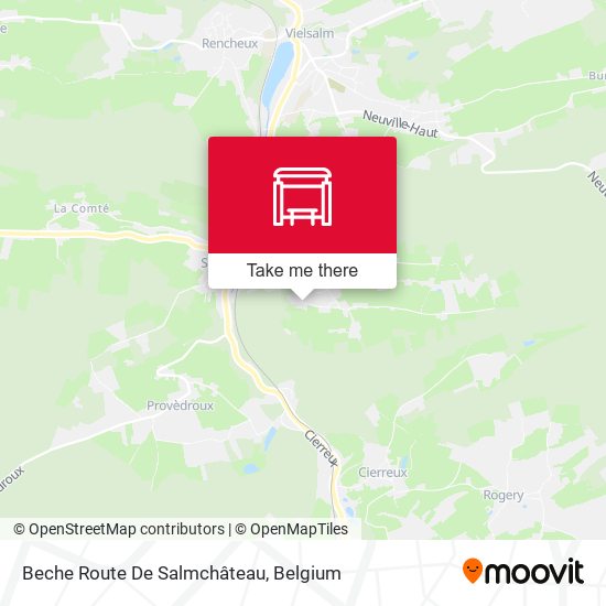 Beche Route De Salmchâteau plan