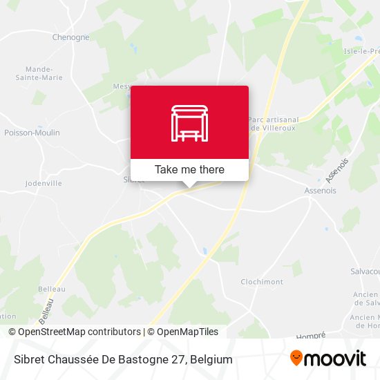 Sibret Chaussée De Bastogne 27 map