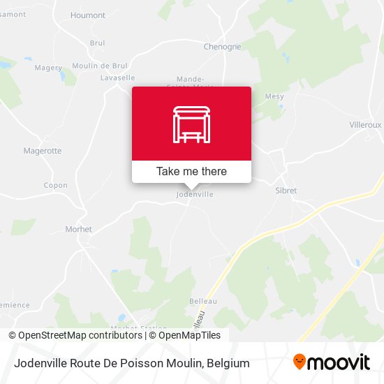 Jodenville Route De Poisson Moulin map