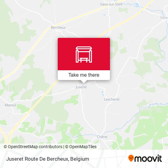 Juseret Route De Bercheux map
