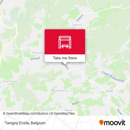 Tavigny Ecole map