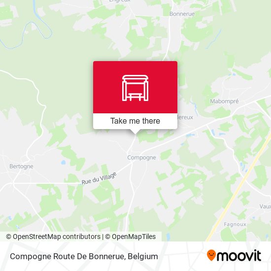Compogne Route De Bonnerue map