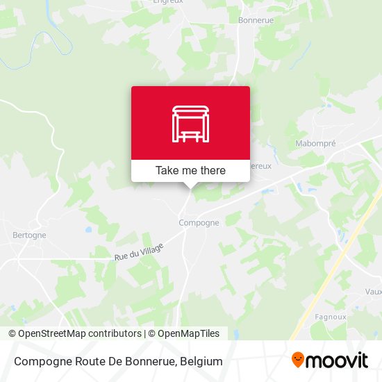 Compogne Route De Bonnerue map