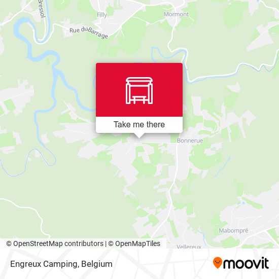 Engreux Camping map