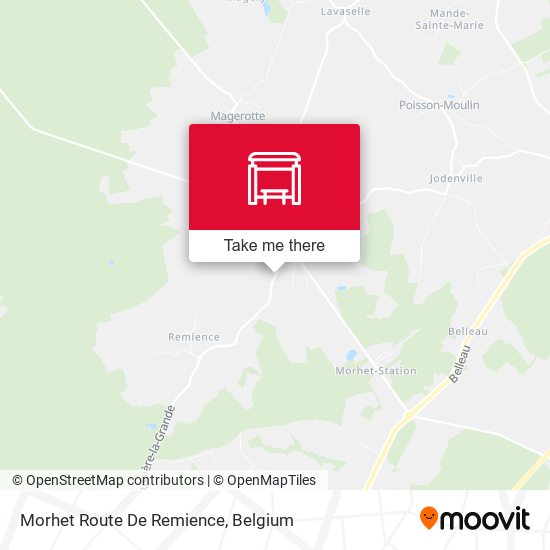 Morhet Route De Remience map