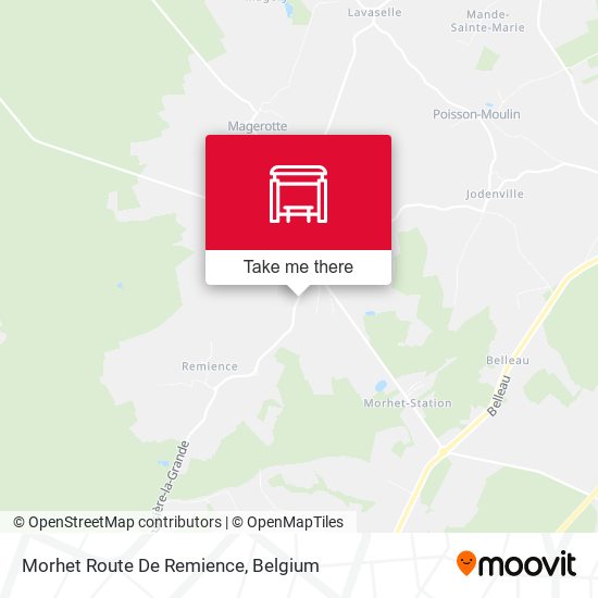 Morhet Route De Remience map