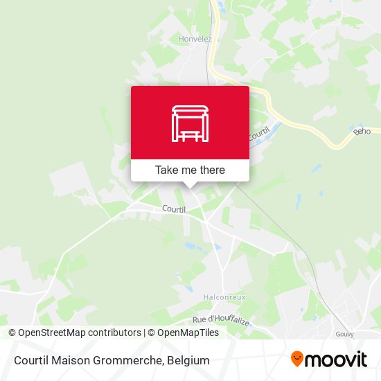 Courtil Maison Grommerche map