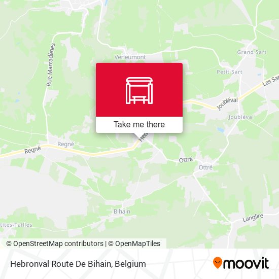 Hebronval Route De Bihain map