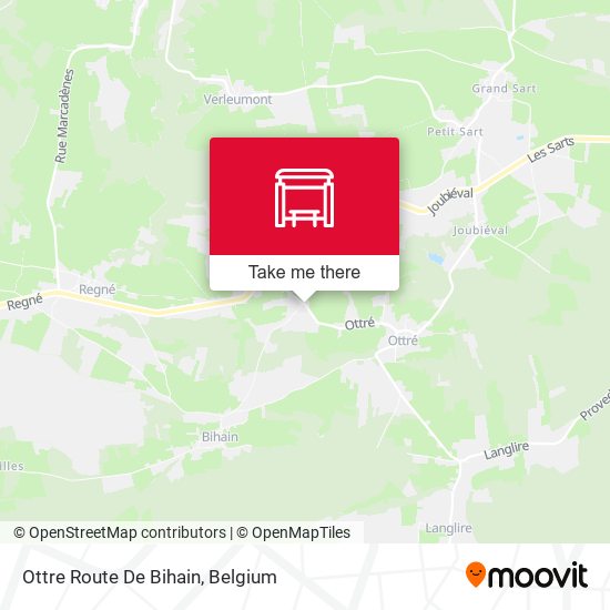 Ottre Route De Bihain map