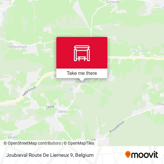 Joubieval Route De Lierneux 9 map