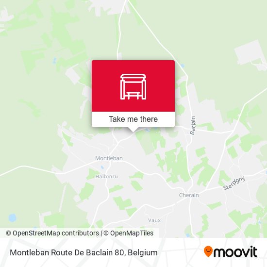 Montleban Route De Baclain 80 map