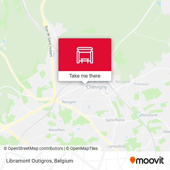 Libramont Outigros map