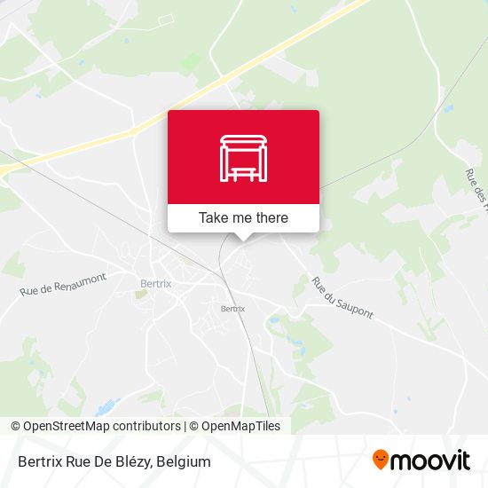 Bertrix Rue De Blézy map