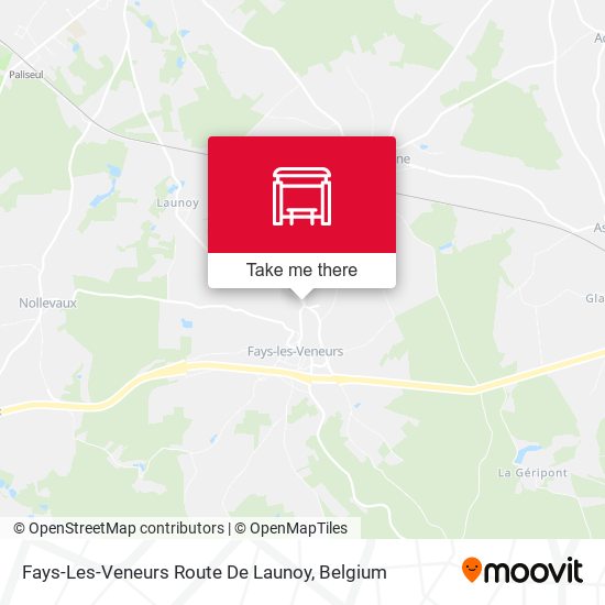 Fays-Les-Veneurs Route De Launoy map