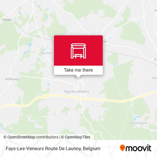 Fays-Les-Veneurs Route De Launoy map