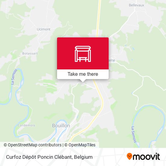 Curfoz Dépôt Poncin Clébant plan