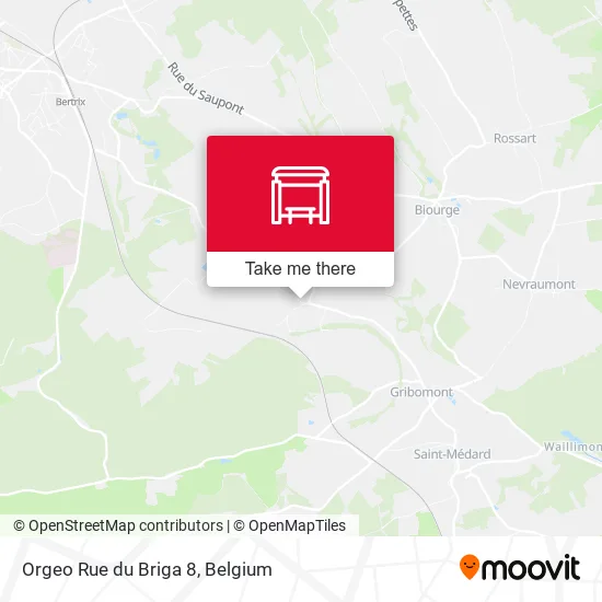 Orgeo Rue du Briga 8 map