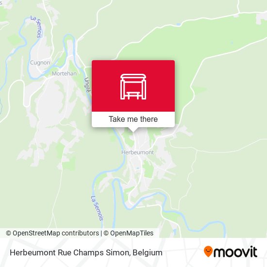 Herbeumont Rue Champs Simon map