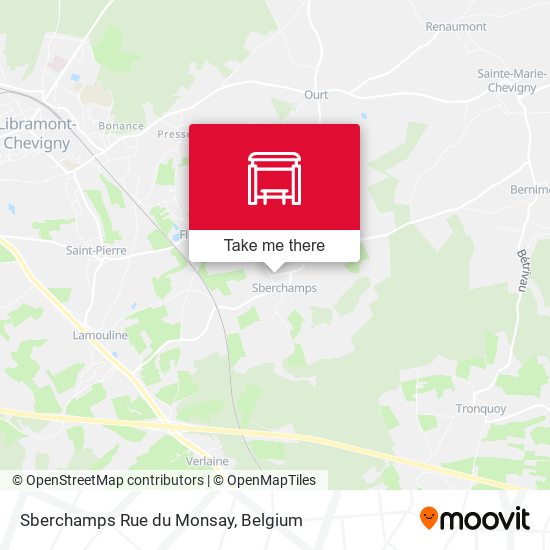 Sberchamps Rue du Monsay plan