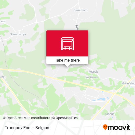 Tronquoy Ecole map