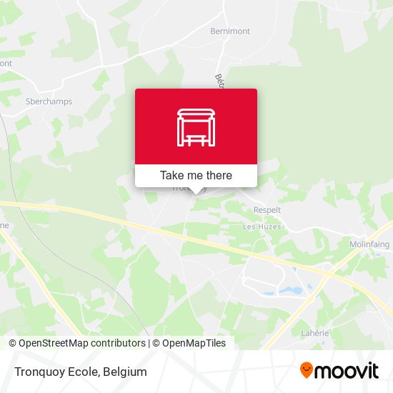 Tronquoy Ecole map