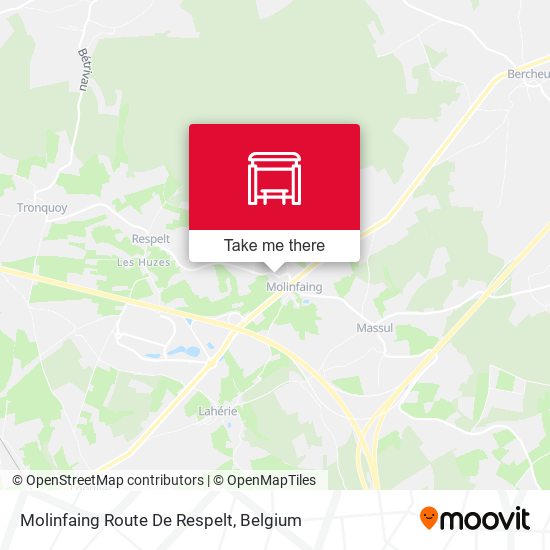 Molinfaing Route De Respelt map