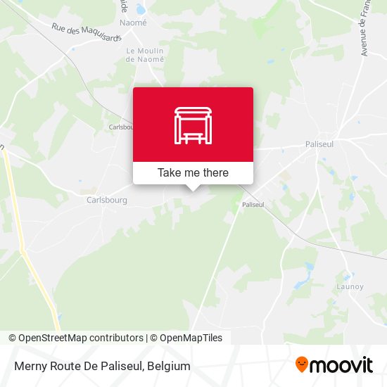 Merny Route De Paliseul map