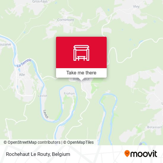 Rochehaut Le Routy map