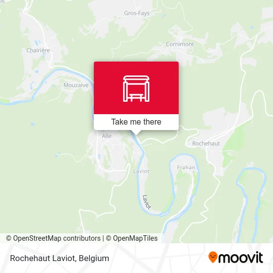 Rochehaut Laviot map