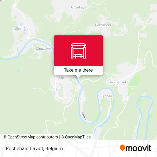 Rochehaut Laviot map