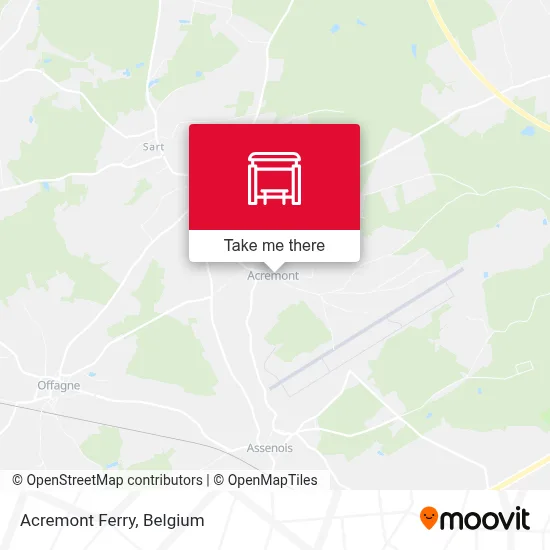 Acremont Ferry map