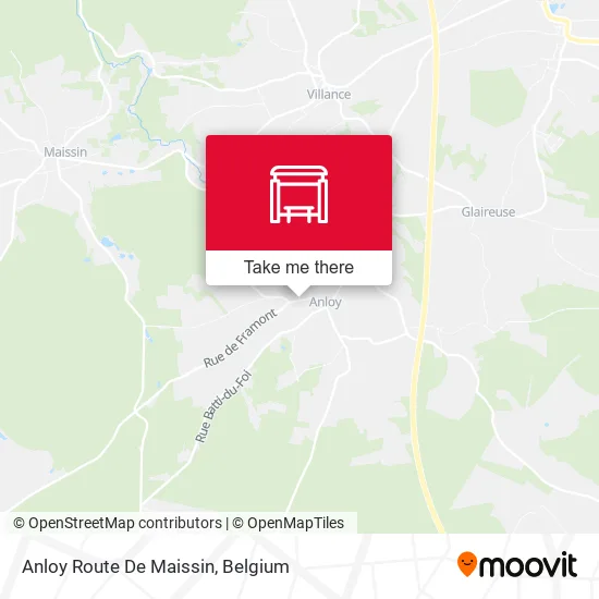 Anloy Route De Maissin map