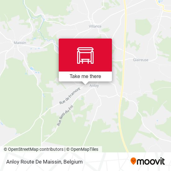 Anloy Route De Maissin map