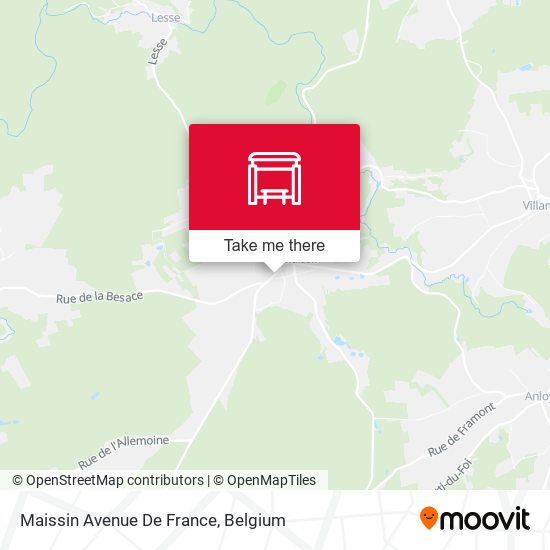 Maissin Avenue De France map
