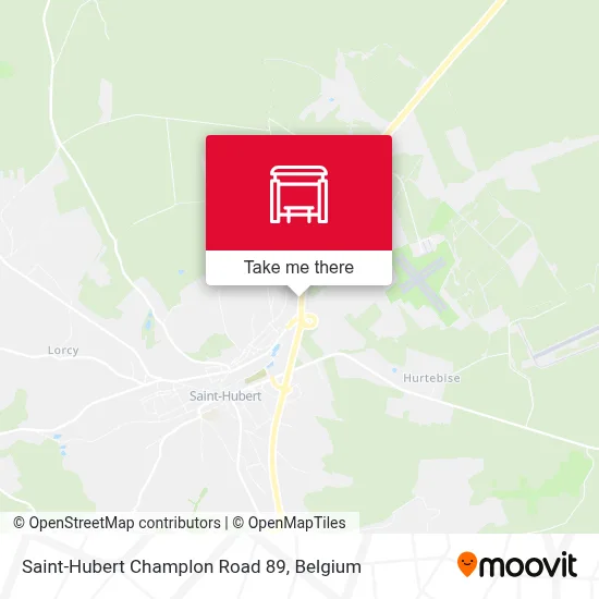 Saint-Hubert Champlon Road 89 map