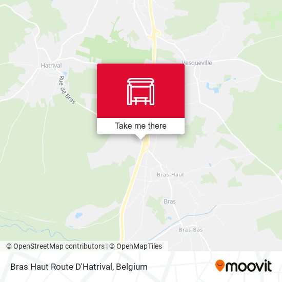 Bras Haut Route D'Hatrival plan