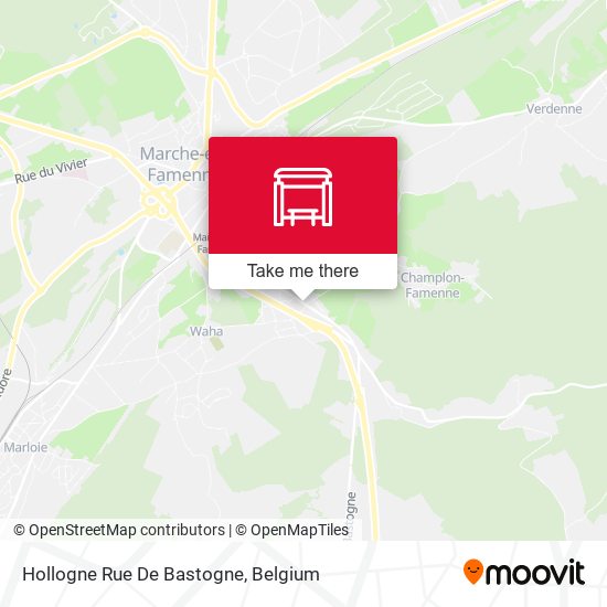 Hollogne Rue De Bastogne map