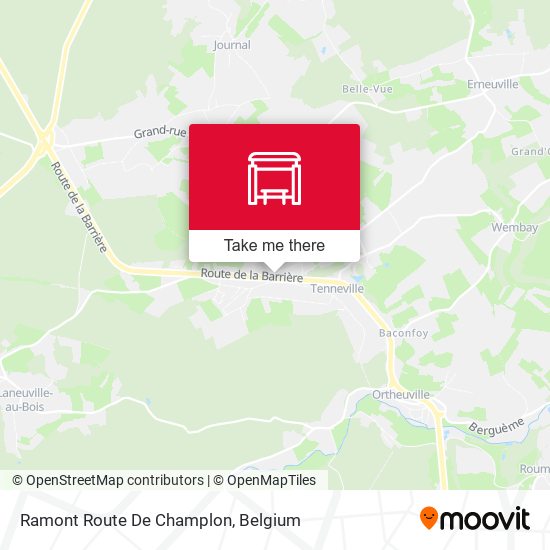 Ramont Route De Champlon map