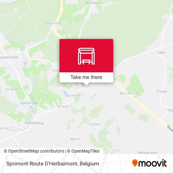Sprimont Route D'Herbaimont plan